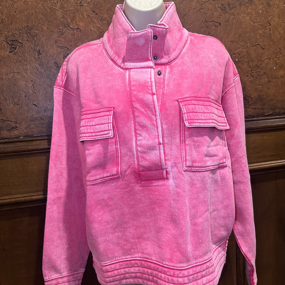 NWOT SIZE S Zenana Outfitters Mauve Sweatshirt - Picture 2 of 10